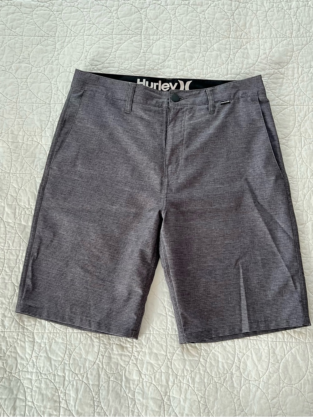 Hurley Men's Charcoal Phantom Hybrid Walkshorts Quick-Dry Surf Swim Skate Beach